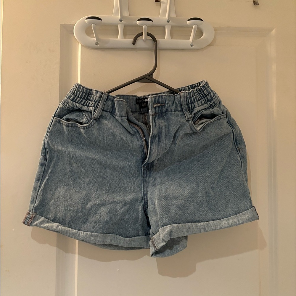 FashionNova mom jean shorts